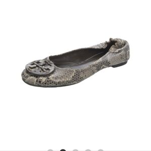 TORY BURCH SNAKE SKIN FLATS